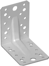 Кутник монтажний перфорований 105x105x90x2 посилений, цинк